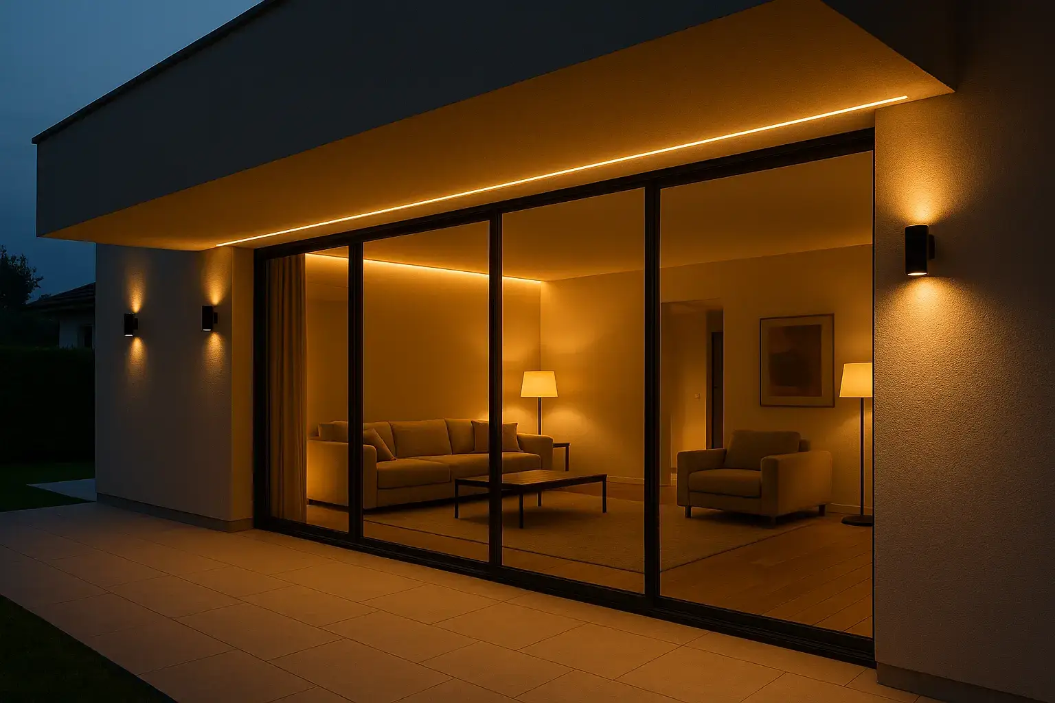 indoor outdoor lighting consistency