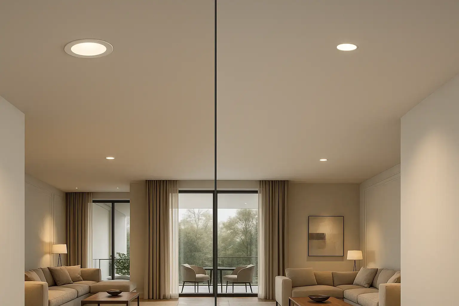 trim vs trimless recessed downlights