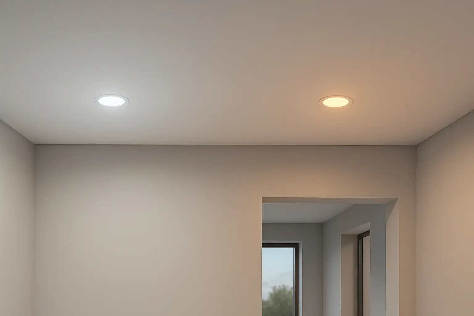 Trimless DC24V RGBW recessed downlights