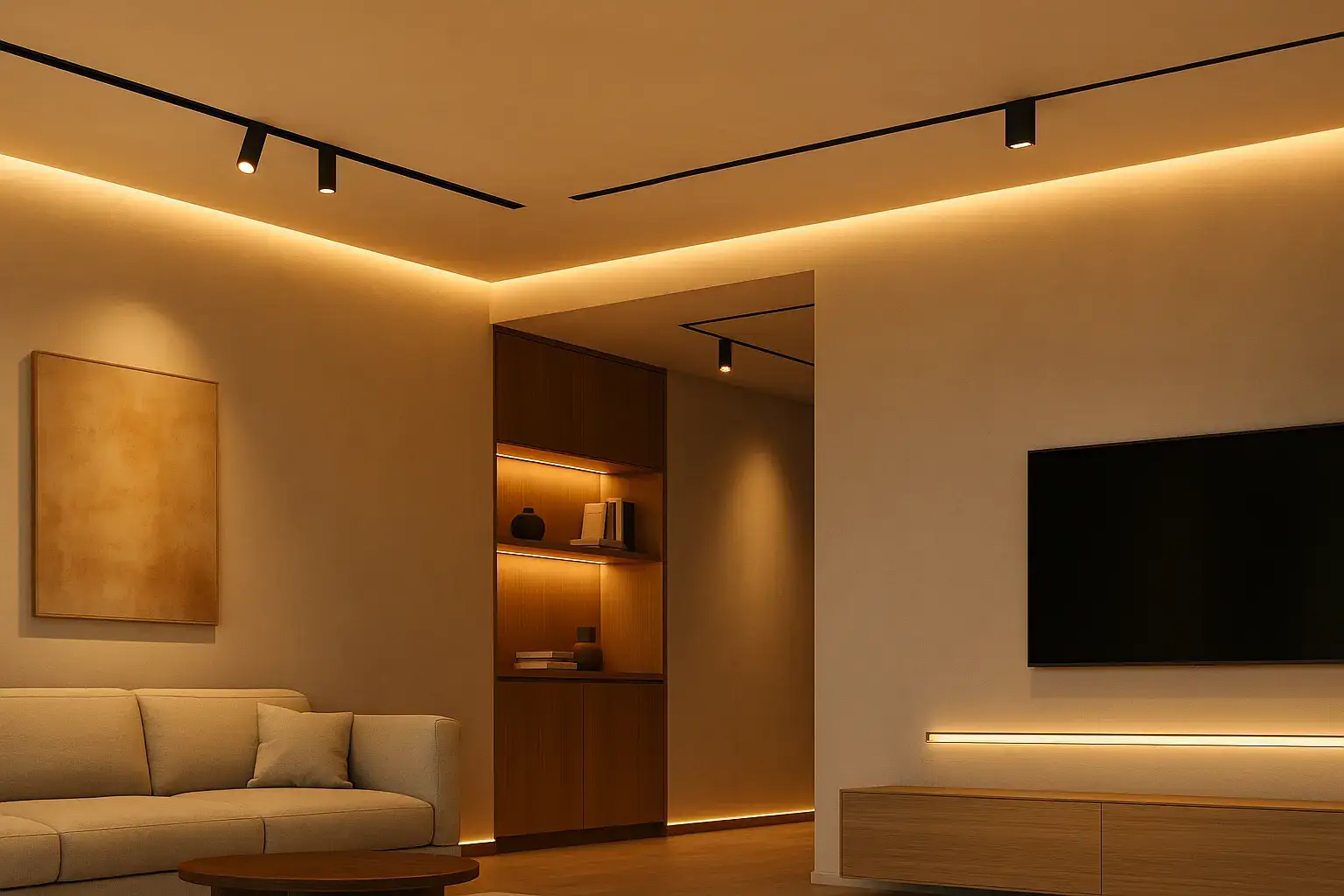 minimalist invisible lighting