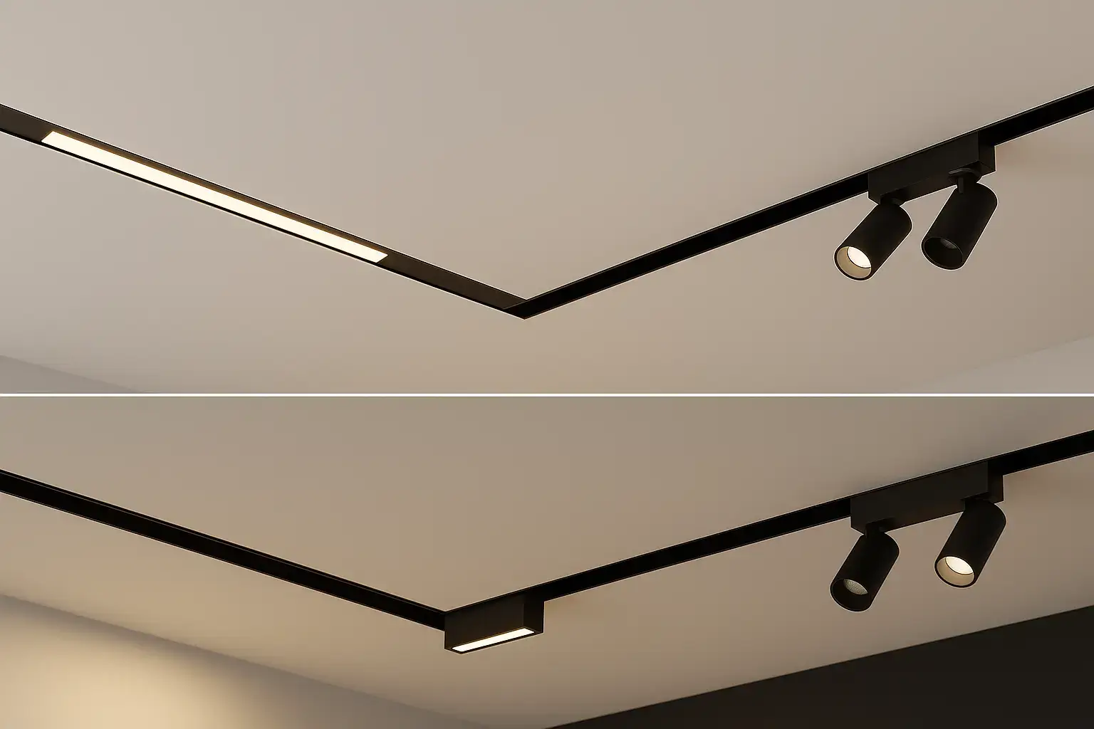 modular magnetic track lighting system