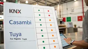 comparison table graphic knx vs casambi vs tuya