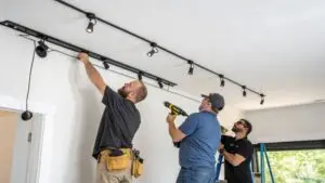 think installing track lighting requires electrici