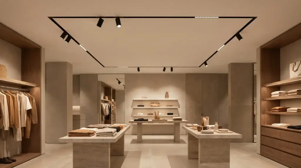 48v magnetic track lighting for retail and commercial interiors