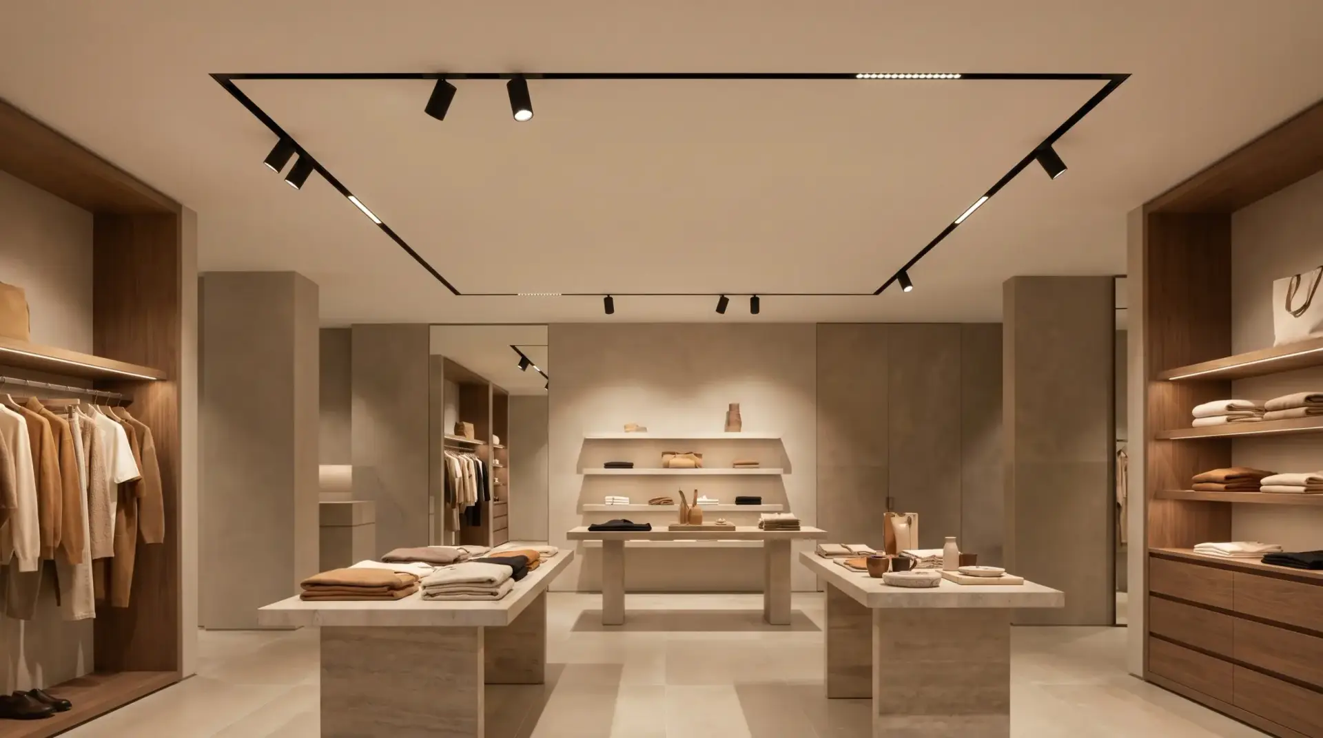 48v magnetic track lighting for retail and commercial interiors