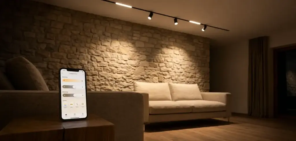 smart magnetic track light system